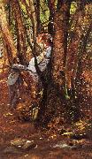 Jules Tavernier In Wildwood Glen Germany oil painting reproduction